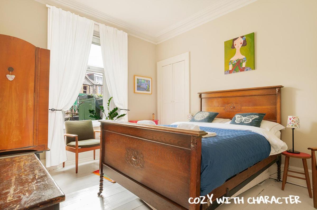Cozy With Character Vibrant Cottage Style Flat At Leith Links Park EDI Eksteriør billede