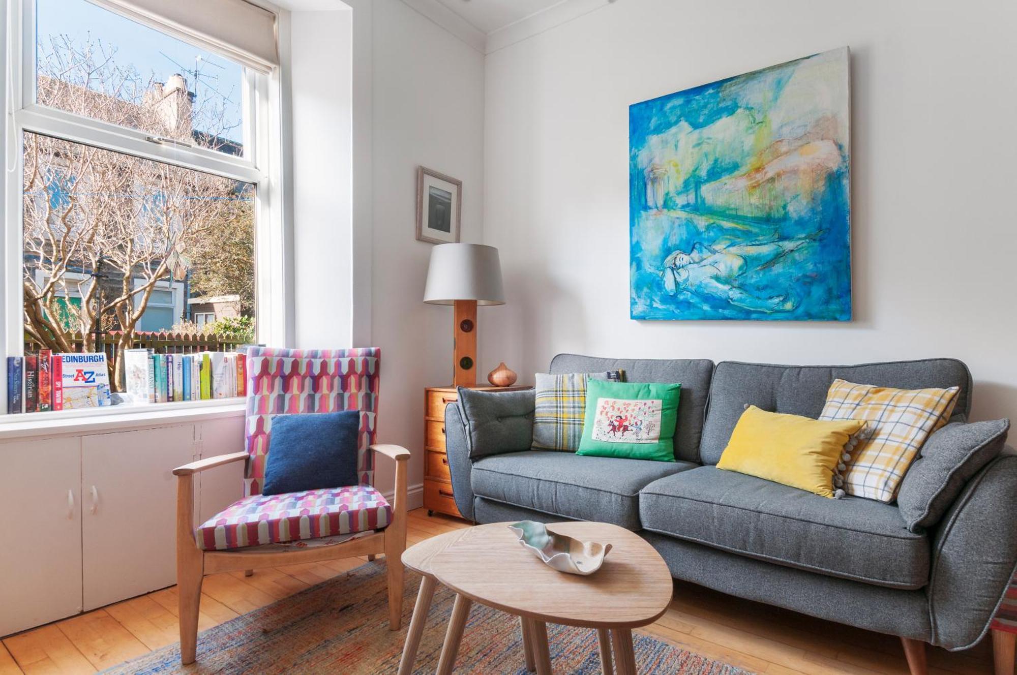 Cozy With Character Vibrant Cottage Style Flat At Leith Links Park EDI Eksteriør billede